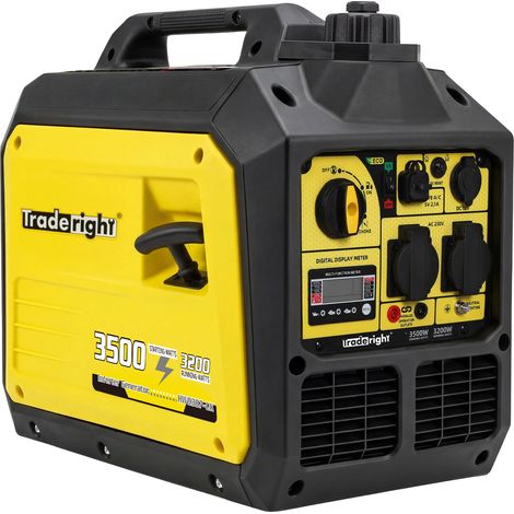 Traderight Inverter Generator 3500W Portable Petrol Quiet Backup Power Pure Sine (1/5)