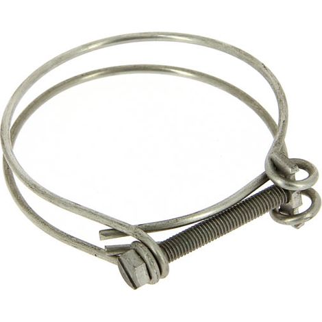 Collier de serrage inox Ø54-62 mm – Étanchéité optimale pour tuyaux spiralés – Plage de serrage 54 à 62 mm – Conception double fil