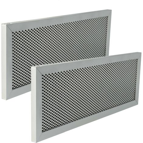 vhbw 2x filtro anti-grasso compatibile con Klarstein Mariana 90 10034116 cappa da cucina, carbone attivo, alluminio