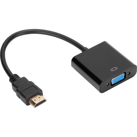 Adaptateur HDMI VGA Compact 1080P Haute Définition Portable pour PC Moniteur Projecteur (1/5)