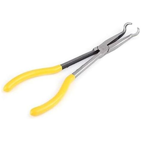 Pince à bec long courbé en acier de 270 mm, à 45°, 90° et en forme de O pour circlips externes (1/5)