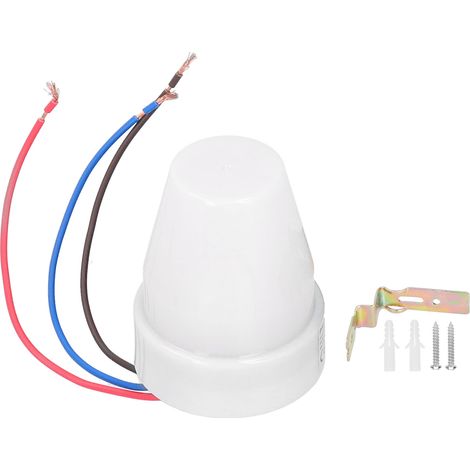 Interrupteur Photoélectrique 10A 220‑240V pour Éclairage Extérieur Jardin et Rue Automatique
