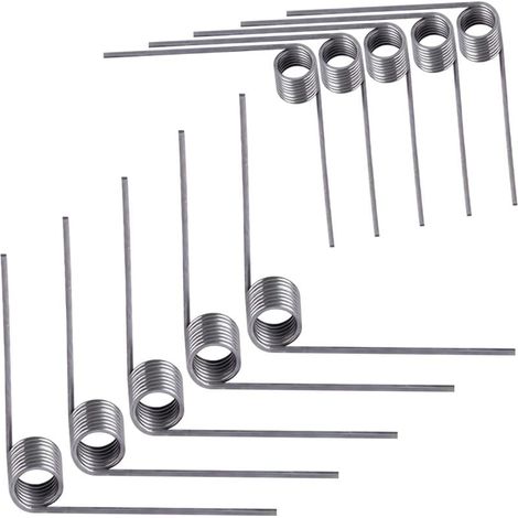 10 Pièces Ressort de Torsion Ressort de Rappel Diamètre du Fil 0 5mm Diamètre Extérieur 5mm Angle 90° pour réparations à Domicile