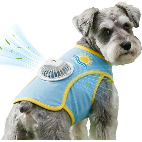 Gilet rinfrescanti per cani: abbigliamento rinfrescante ipoallergenico per animali domestici con ventola e tre velocità gilet rinfrescante per l'estate, per le passeggiate (1/5)