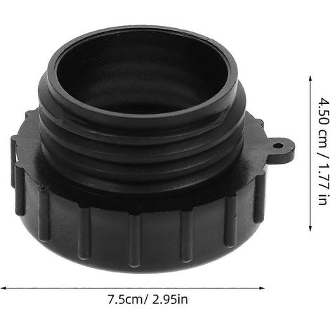Adaptateur pour conteneur IBC, raccord pour réservoir d'eau de jardin, filetage fin 63 mm vers filetage grossier 60 mm. (1/4)