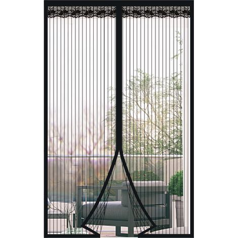 Magnetischer Fliegengitter-Türvorhang, Anti-Mücken-Türvorhang mit Magnetverschluss, kein Bohren erforderlich (90 x 210 cm) (1/5)
