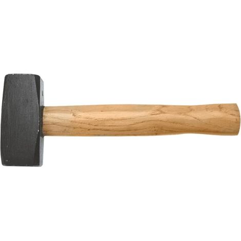 Martillo de doble cara de 1000 g con mango de madera.