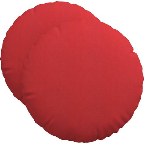 Maison Exclusive - Cojines para asiento 2 pcs Rojo Ø50 x 19 cm te
