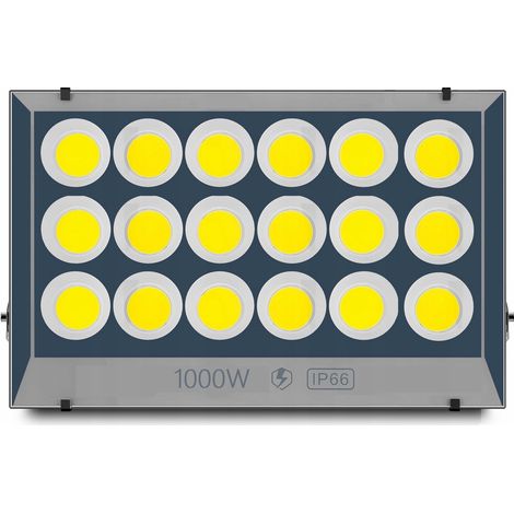 Lampada LED GARAGE 1000W 230 STRADA OFFICINA SOFFITTO COSTRUZIONE ALOGENA (1/5)