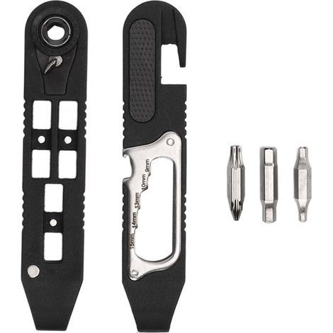 Kit de levier de démonte-pneu vélo, clé à cliquet, embouts Allen et outils multifonctions pour entretien vélo (1/5)