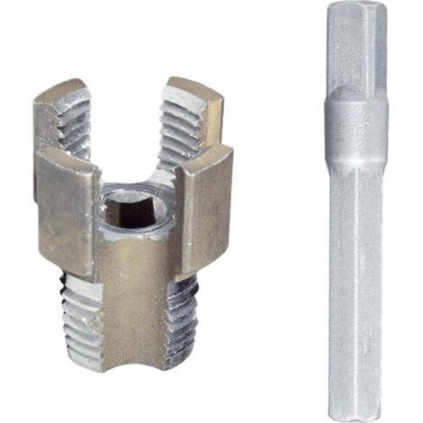 1/2 Zoll 3/4 Zoll Elektrobohrer PVC Rohreinfädler PVC Gewindemacher Werkzeug Kunststoff Gewindeschneider Einfädler Zubehör Hochleistungs Rohrgewindeschneidewerkzeug (1/5)
