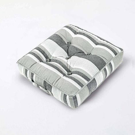 HOMESCAPES Coussin de sol Monochrome - Morocco
