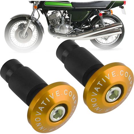 22 mm 7/8" Goldfarbene Motorrad-Lenker-Gleitstopfen für ATV und Offroad-Rennsport