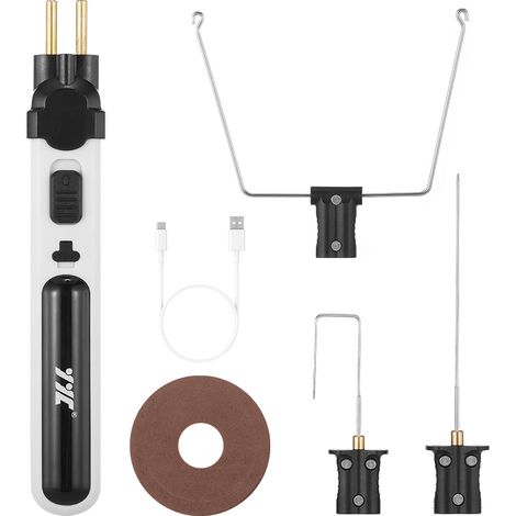 Coupe-mousse portable sans fil, stylo à fil chaud, kit d'outils de coupe de polystyrène, soudure électronique, gravure multifonctionnelle, chauffage en 5 secondes avec lumière LED (1/5)