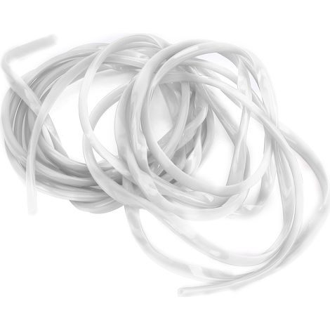 Lot de 2 bandes de protection de portière de voiture de 110,2 pouces, bandes d'étanchéité en caoutchouc, bandes de protection anti-rayures, blanc universel. (1/5)