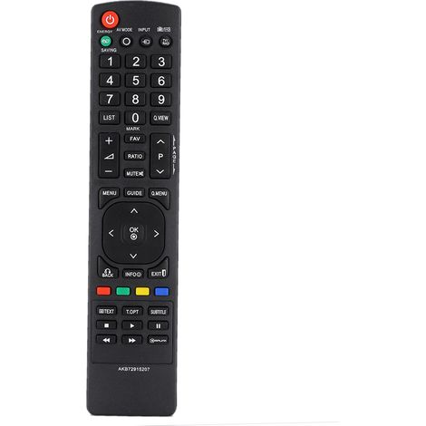 Télécommande de télévision avec boîtier ABS noir, accessoire pour téléviseur LG AKB72915207 pour 55LD520 19LD (1/5)