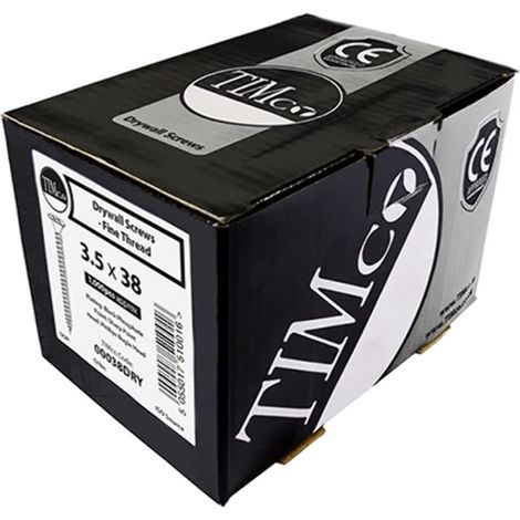 TIMco - Vite PH2 per cartongesso, colore: nero (confezione da 200), 00060DRYS