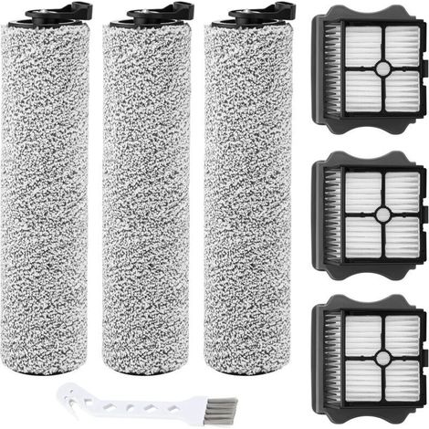 Accessoires pour autolaveuse de sol 1.0 2.0LCD/LED 3.0, 3 filtres et 3 rouleaux brosses, compatibles avec l'aspirateur eau et poussière sans fil IFLOOR PLUS/FLOOR ONE (1/5)
