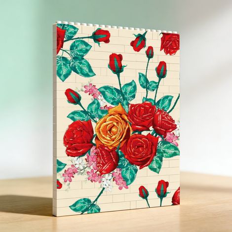 Cadre anniversaire en blocs à faire soi‑même pour adultes, cadeau pour la Saint‑Valentin (1/5)