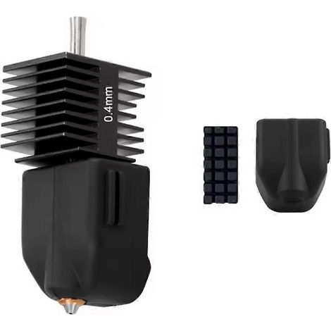 Kit de tête d'impression améliorée pour imprimante 3D Flashforge AD5X : buse bimétallique monobloc de 0,4 mm avec brosse et manchon en silicone. (1/5)