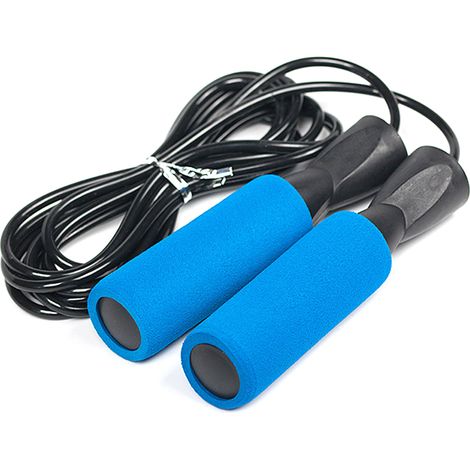 Corde à Sauter Réglable - Câble en Acier - Manches à Roulements à Billes - Pour Entraînement Cardio Boxe Vitesse Endurance - 1 Pièce (1/5)
