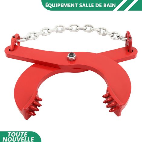 WAOBDLA 2000kg/4409 lbs Pince de tirage de palette Aliage d'acier levant transport Ouverture de mâchoire 0-6.69in (1/5)
