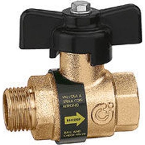 VALVOLA A SFERA MF CON RITEGNO INCORPORATA 1/2"