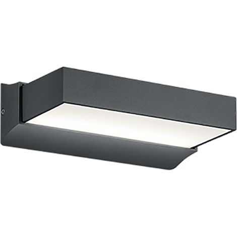 Applique murale led 11w 1400lm 3000k ip65 anthracite - trio - cuando