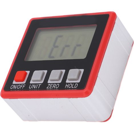 Digitales 4x90°-LED-Winkelmesser, tragbarer Neigungsmesser, präziser Winkelmesser für Baustellen (1/5)