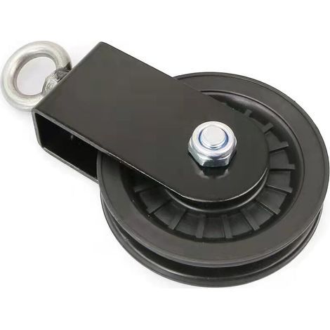 BRAVIX Poulies de câble silencieuses de 90 mm en nylon, roue de traction à 360 degrés, fixation pour système de poulie de levage latte, blocs de levage, équipement de gym à domicile (1/5)