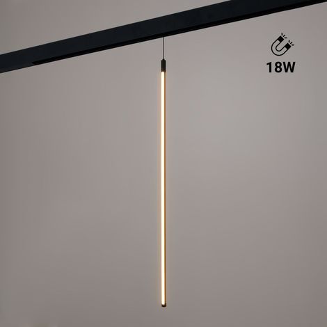 Lampe pendante verticale à LED pour rail magnétique - 48V -