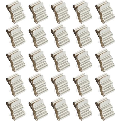 Lot de 50 supports de câble multifonctionnels pour chauffage d'extérieur portable et gestion des câbles électriques de voiture-2.00X1.25X0.60CM-Silver