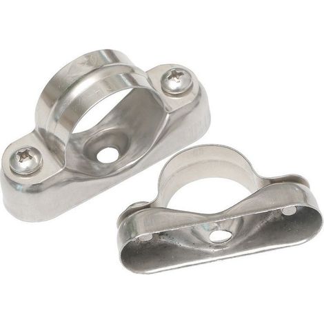 Paquete de 10 abrazaderas de pared de acero inoxidable 304 de 25 mm (1/5)