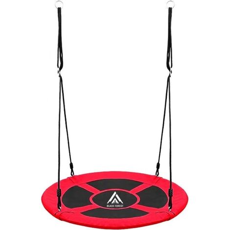 Extralink Nido de cigüeñal oscilante, tela de nailon, rojo y negro, diámetro de 100 cm, carga máxima de 150 kg