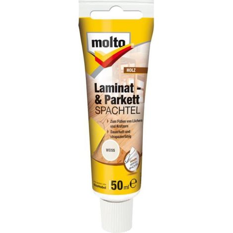Molto Laminat + Parkettspachtel Weiss 50ml 5233021BaDe