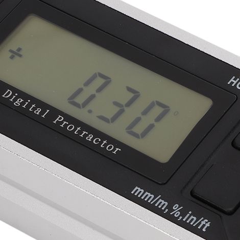 Inclinomètre numérique magnétique puissant 4x90°, niveau numérique, boîtier inclinomètre numérique, inclinomètre (non magnétique, sans rétroéclairage) (1/5)