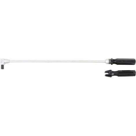 Bgs Technic – Tournevis coudé 480 mm – Pour ajustements précis vis carburateur – Tête de rechange 6,3 mm – Poignée ergonomique pour confort d'utilisation