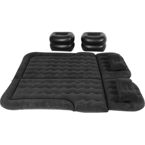 Matelas Gonflable Voiture Lit de Voyage Épais Coussin Pneumatique Dormir Camping Accessoire Auto Noir (1/5)