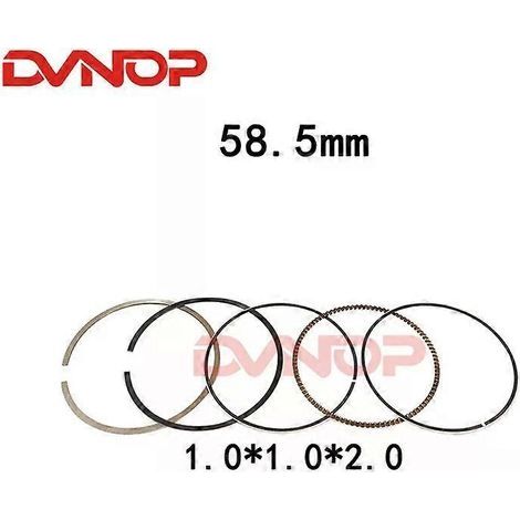 Segment de piston de moto JIANSHE JS150-7A F51 145 58,5 mm, axe de 14 mm (segment seul) (1/5)