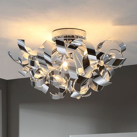 [GEBRAUCHT] B-Ware Lindby Deckenlampe Elviro Wohnzimmerleuchte Deckenlampe Hängelampe E14 chrom (1/2)