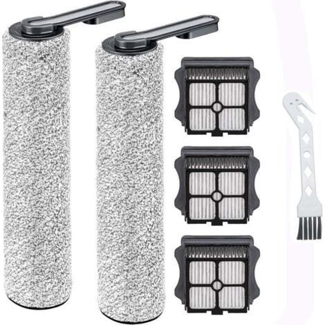 Replacement brush rollers and HEPA filters for Tineco Floor One S5 / S5 Pro wet and dry vacuum cleaners, easy to change and clean, 2 brush rollers + 3 filters + 1 cleaning brush (1/5)