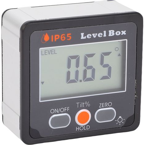 Inclinomètre numérique à écran LCD, niveau à bulle magnétique étanche IP65, boîtier angle numérique (1/5)
