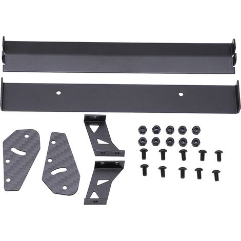 Aileron arrière en alliage d'aluminium pour voiture de drift RC 1/10 course sur route (1/5)