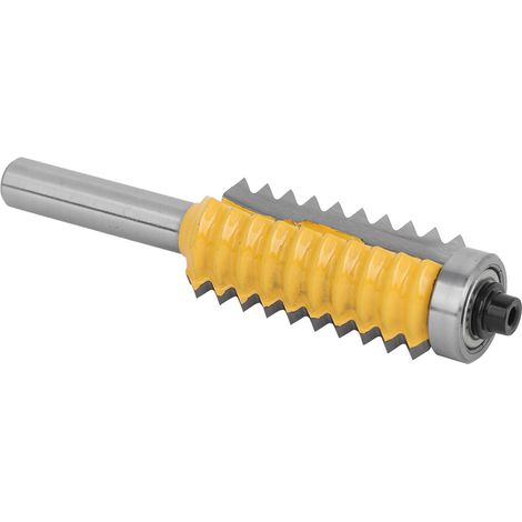 Fraise à bois à tige de 8 pouces, fraise à profiler pour rail, fraise à profiler pour rainures ondulées, couteau de fraisage pour bois à dents multiples (fraise à bois à dents multiples 8 x 41) (1/5)