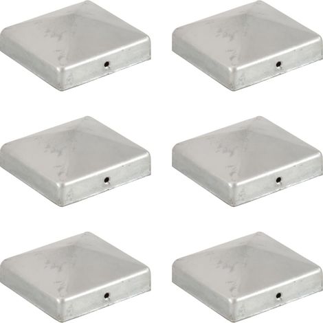 Pfostenkappen 6 Stk. Pyramide Verzinktes Metall 81 x 81 mm vidaXL (1/5)
