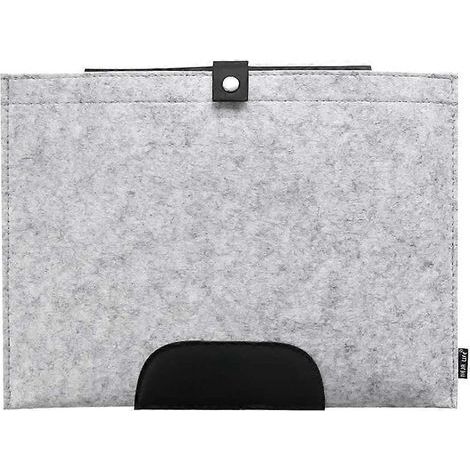 Pochettes de classement A4 en feutrine, organiseur de papier portable, porte-documents en feutrine, sac porte-documents extensible pour fournitures de bureau et scolaires (gris clair)-34.00X24.00X2.00 (1/3)