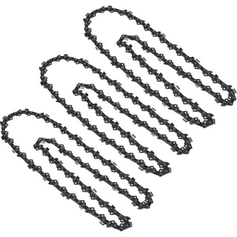 Chaîne de tronçonneuse de rechange facile à assembler 3/8LP-16 pouces (56 nœuds / 28 couteaux à coins arrondis 0,05'' / 1,3 mm) Accessoire de remplacement pour tronçonneuses électriques pour la coupe (1/5)