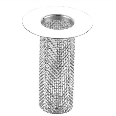 Cesta coladora multifuncional de acero inoxidable antiatascos, apta para fregaderos de cocina y baño (dimensiones: 5,5 x 5,5 x 8 cm, 1 unidad por paquete). (1/5)