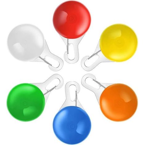 Pendentif Lumineux Chien - LED Clignotant - 6pcs - Multicolore - Sécurité Imperméable (1/4)