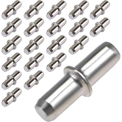 Lot de 20 Support Etagere,Consoles et Taquets pour étagères Taquet Etagere Cheville Support Etagere,Fixation Etagere Supports D'étagères à Brancher pour Meubles,Armoires,Supports D'étagères-5x17 (1/4)